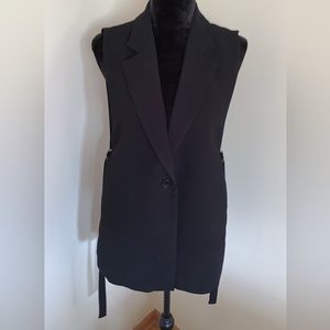 Zara Black Vest with side slit